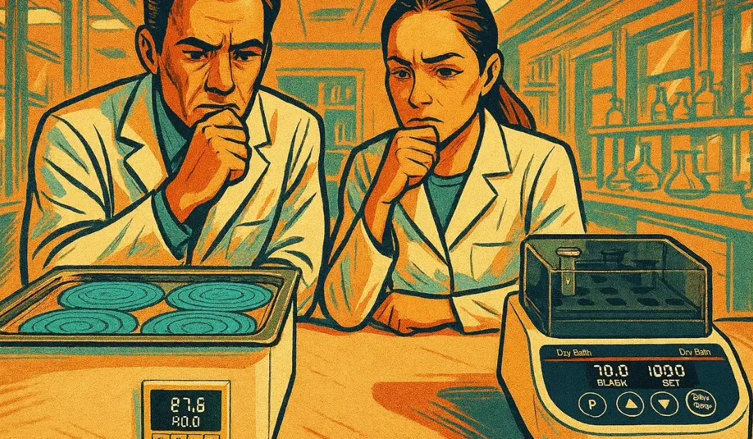 dry bath incubator vs water bath